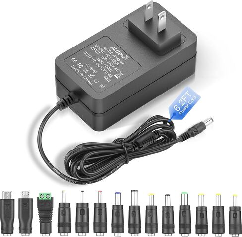 ALITOVE 12V Power Supply 4A AC/DC Adapter 100~240V 50-60hz 12 Volt Transformer Converter with 5.5 x 2.5mm DC Plug for LED Strip Lights CCTV Camera DVR NVR Wireless Routers Printer BT Speaker in Kuwait