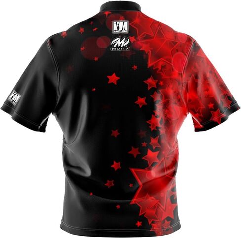 Logo Infusion I AM Bowling Jersey Short Sleeve Sash Collar 2136-MT Made in USA Motiv in Saudi Arabia