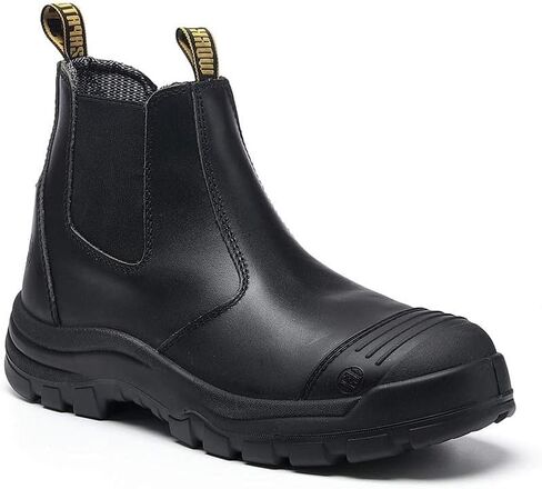 CONRAD Men's Chelsea Slip-On Work Boots - Soft Toe, Composite Toe, Waterproof, Slip Resistant, Safety Shoes in Kuwait