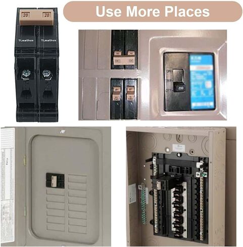 قابس قاطع دائرة 2 قطب 30 أمبير على قاطع دائرة مصغر قياسي، حماية مغناطيسية حرارية، 10KA 120/240 فولت، متوافق مع مراكز تحميل مطرقة كاتلر in Kuwait