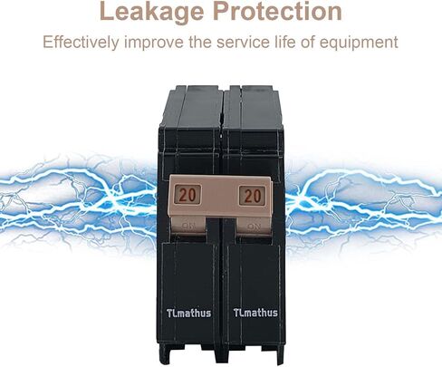 قابس قاطع دائرة 2 قطب 30 أمبير على قاطع دائرة مصغر قياسي، حماية مغناطيسية حرارية، 10KA 120/240 فولت، متوافق مع مراكز تحميل مطرقة كاتلر in Kuwait