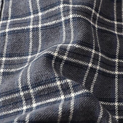 Dubinik® 13oz قميص فانيل ثقيل فائق الوزن للرجال لزمار طويل الأكمام لأسفل القطن الناعم منقوش من القمصان الدافئة in Kuwait