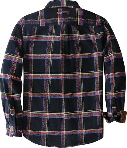Dubinik® 13oz Ultra Heavyweight Flannel Shirt for Men Long Sleeve Casual Button Down Soft Cotton Plaid Warm Shirts in Kuwait