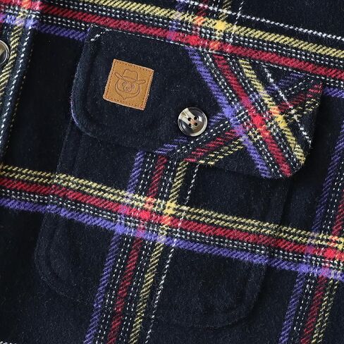 Dubinik® 13oz Ultra Heavyweight Flannel Shirt for Men Long Sleeve Casual Button Down Soft Cotton Plaid Warm Shirts in Kuwait
