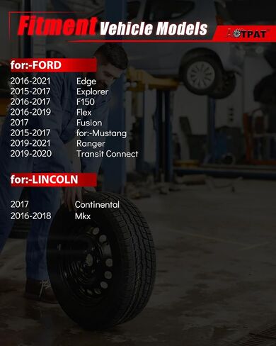 TPMS Pre-Programmed 315MHz Fits for:-Ford Edge 2016-2021 for:-Mustang 2015-2017 F150 Explorer Fusion Ranger Flex for:-Lincoln MKX Continental OE# F2GZ1A189A, Tire Pressure Monitoring(4Pcs) in Saudi Arabia