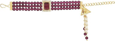 I Jewels Indian Festival Designer Bhaiya Bhabhi Hanging Lumba Rakhi Combo Set for Rakshabhandan Special (R010Sb-G-CO) in Saudi Arabia