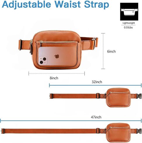 LA TERRE Belt Bag for Women Mini Everywhere Fanny Pack Cross Body Waist Bag with Adjustable Strap in Kuwait