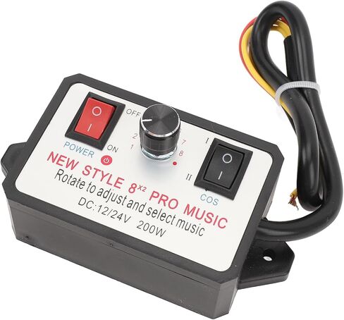 ZJchao 16 Sound Horn Controller, Universal 12V/24V Custom Car Horn Kit w/Overload Protection Easy Install, 2 Tone Upgrade for Trucks Cars in Saudi Arabia
