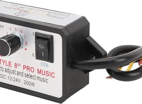 ZJchao 16 Sound Horn Controller, Universal 12V/24V Custom Car Horn Kit w/Overload Protection Easy Install, 2 Tone Upgrade for Trucks Cars in Saudi Arabia
