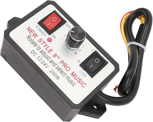 ZJchao 16 Sound Horn Controller, Universal 12V/24V Custom Car Horn Kit w/Overload Protection Easy Install, 2 Tone Upgrade for Trucks Cars in Saudi Arabia