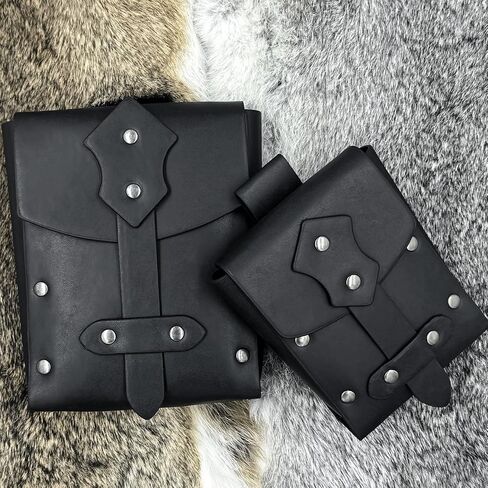 3PCs Medieval Fanny Pack Accessory Set, Renaissance Fanny Pack, Vintage Viking Wide Belt for LARP Events in Kuwait