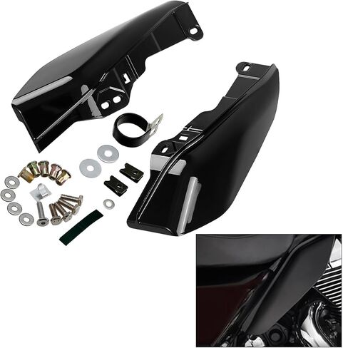 XMT-MOTO ABS Mid-Frame Air Deflector Heat Shield Fit for 2023-2025 Harley CVO Road Glide FLTRXSE,CVO Street Glide FLHXSE,Gloss Black in Saudi Arabia