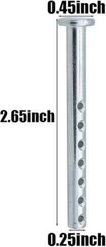 (4 pcs ) Clevis Pin with R - Clip 472795 014973472795 - 1/4 X 2-1/2 inches in Saudi Arabia