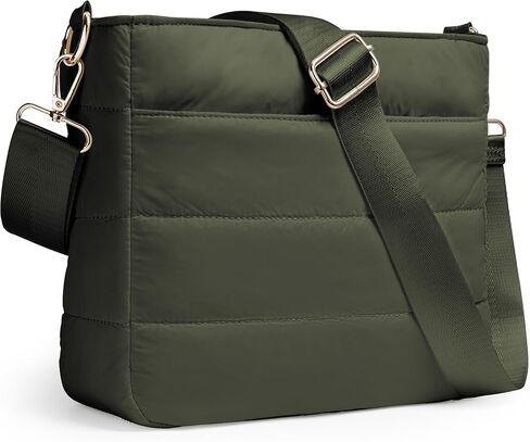 Cross Body Purses for Women Lightweight Quilted Puffer Tote Bag Casual Hobo Nylon Shoulder Handbag Travel in Kuwait