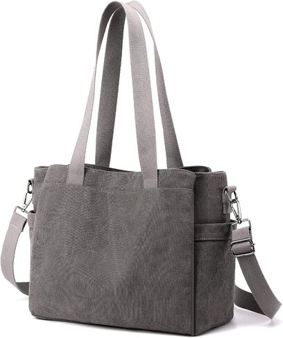 DOURR Hobo Handbags Canvas Crossbody Bags for Women, Multi Compartment Large Tote Purse for Work Travel in Saudi Arabia