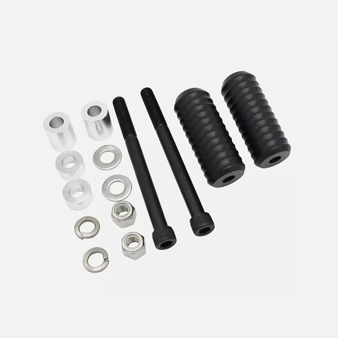 منزلقات بإطار بدون قطع للدراجة النارية، منزلقات بإطار علوي للصدمات مقاس 6.5 بوصة، حماية ضد التصادم وحماية من السقوط متوافقة مع موديلات Harley XL XL883 XL1200 XR1200 XR1200X 2004-2022 / ناعمة in Kuwait