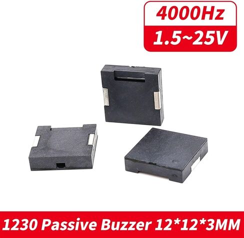 1PCS 1230 SMD Piezoelectric Buzzer 12MM Dimension12x12x3.0mm Low Current Buzzer Loud Beep Alarm 3-24V in Saudi Arabia