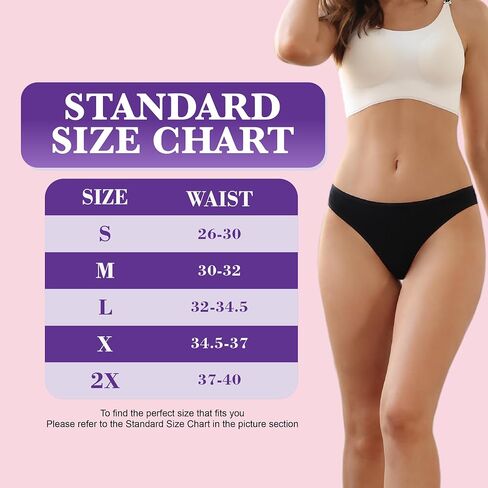 Women's Incontinence Thong Panties Washable Light Absorbency Leak Proof Underwear Bladder Control 5 Pack (2 Black-3 Beige, S) in Kuwait