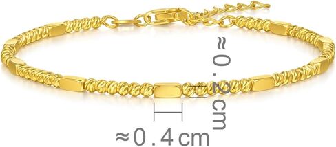 Sang Sang Sang 999 24K سوار Gold Beads للنساء 18 سم 95713B السعر تقريبًا. 3.36g الذهب in Saudi Arabia