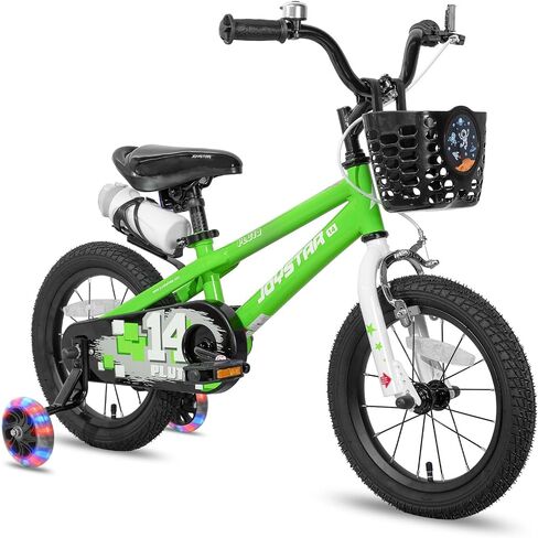 JOYSTAR 12 Inch Pluto Kids Bike with Training Wheels for Ages 3 4 Year Old Boys Girls Toddler Children BMX Bicycle Red in Saudi Arabia