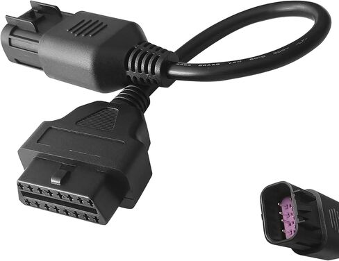 محول دراجة نارية ملائمة لـ OBD2 8Pin إلى 16Pin OBD Scanostic Scenser Adapter Moster 16 موصل PIN متوافق مع ATV Polaris Slingshot RZR in Saudi Arabia