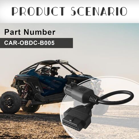 محول دراجة نارية ملائمة لـ OBD2 8Pin إلى 16Pin OBD Scanostic Scenser Adapter Moster 16 موصل PIN متوافق مع ATV Polaris Slingshot RZR in Saudi Arabia