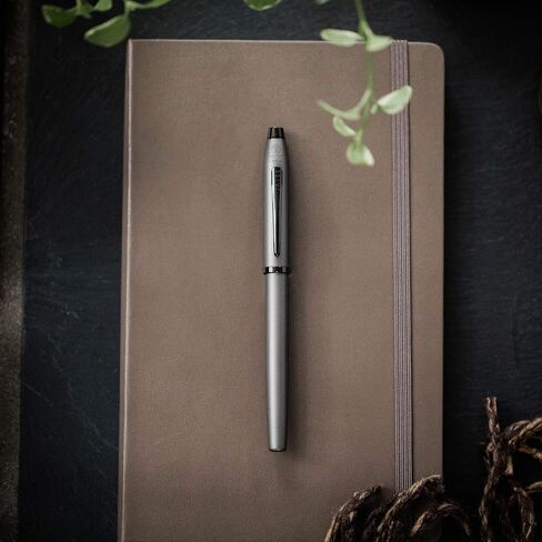 Cross Century II القابلة لإعادة الملء قلم كرة الدوارة ، كرة الدوارة المتوسطة ، تشمل صندوق هدايا فاخر - Gunmetal Gray in Kuwait