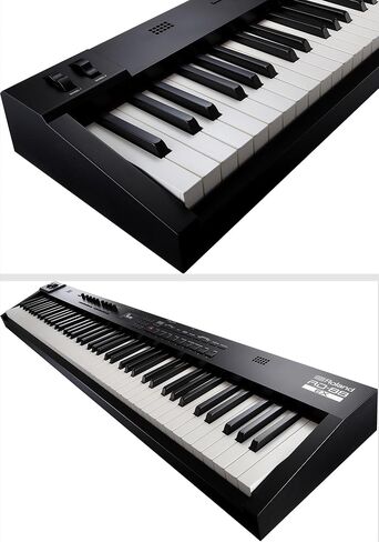 بيانو المسرح من Roland RD-08 - حزمة سوداء مع حامل قابل للتعديل، ودواسة مستدامة، ودروس البيانو عبر الإنترنت، وأقراص DVD التعليمية لأوستن بازار in Kuwait