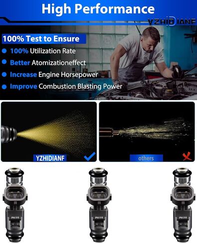 Upgraded 490560038 Fuel Injectors Fits For:-Kawasaki Mule Pro-FX 2016-2020, Mule Pro-FXR 2018-2020, Mule Pro-FXT 2015-2020, Mule Pro-FXT Ranch Edition 2020 (set of 3) in Saudi Arabia