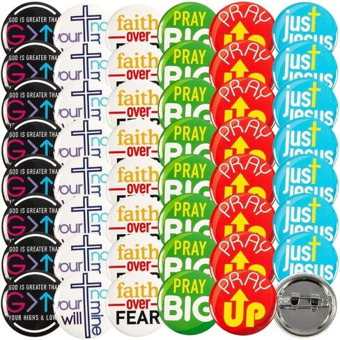 Fun Express Contemporary Sayings Mini Button ASST - Jewelry - 48 Pieces in Saudi Arabia