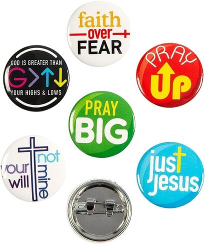 Fun Express Contemporary Sayings Mini Button ASST - Jewelry - 48 Pieces in Saudi Arabia