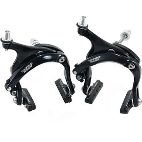 Tektro R559 فرجار فرامل الطريق أذرع طويلة 55 ~ 73 مم (مفتاح ألين غائر) أمامي/خلفي/مجموعة/فضي أسود in Kuwait