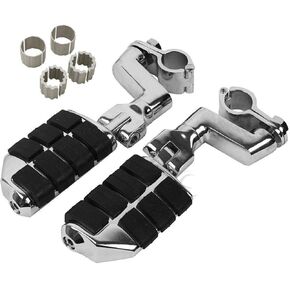 TCMT 1" 7/8" Engine Guard Highway Foot Pegs Fits For Honda(Goldwing), Yamaha, Suzuki, Harley-DavidsonW/ 1" or 7/8" Engine Guard in Saudi Arabia