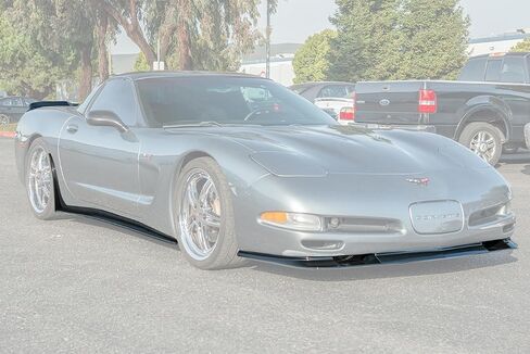 Replacement for 1997-2004 Chevrolet Corvette C5 All Models | ZR1 Extended Style Front Bumper Lip Splitter Side Skirts Panel Pair & Rear Trunk Wing Spoiler (ABS Plastic - Painted Glossy Black) in Kuwait