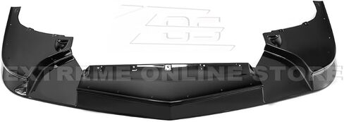 Replacement for 1997-2004 Chevrolet Corvette C5 All Models | ZR1 Extended Style Front Bumper Lip Splitter Side Skirts Panel Pair & Rear Trunk Wing Spoiler (ABS Plastic - Painted Glossy Black) in Kuwait