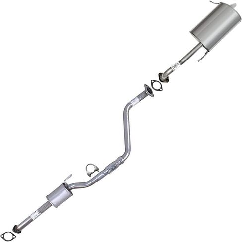 العادم الشمالي الشرقي | طقم نظام العادم من الفولاذ المقاوم للصدأ من الفولاذ المقاوم للصدأ متوافق مع Hyundai Elantra 2011-2016 1.8L | وشملت حشيات ومشبك مجاني in Kuwait