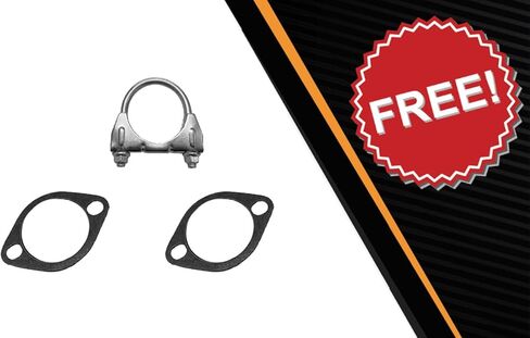 العادم الشمالي الشرقي | طقم نظام العادم من الفولاذ المقاوم للصدأ من الفولاذ المقاوم للصدأ متوافق مع Hyundai Elantra 2011-2016 1.8L | وشملت حشيات ومشبك مجاني in Kuwait