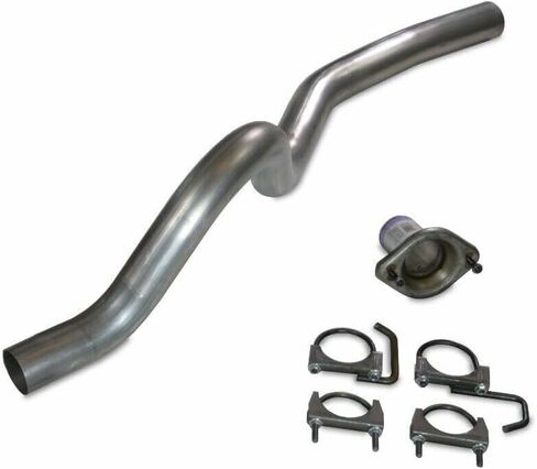 مجموعات عادم الشاحنات 2.5 "مجموعة عادم من الألومنيوم مع عدم وجود كاتم الصوت يناسب Wrangler TJ 97-06 in Kuwait