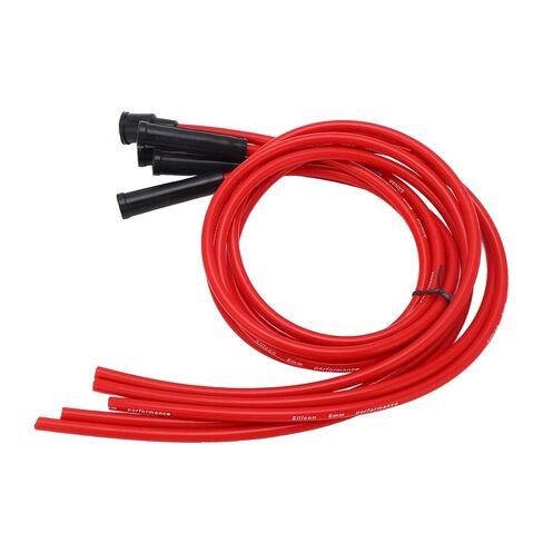 Ignition Wire Set Red High Performance Silicone 1m Car Ignition Wire for 4 Cylinder Automobile 8mm Systems Meter Test o Systems Meter Test of Such Small Door Etc This Can and in Kuwait