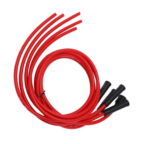 Ignition Wire Set Red High Performance Silicone 1m Car Ignition Wire for 4 Cylinder Automobile 8mm Systems Meter Test o Systems Meter Test of Such Small Door Etc This Can and in Kuwait