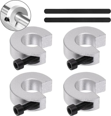 Linear Rail Limit Fixing Rings, 4pcs 16mm SBR16 Linear Rail Stop Collars Anti-Collision Block Stopper Aluminum Alloy Shaft Limit Fixing Rings CNC Parts Tool for 16mm Motion Shaft Guide (4 Pack) in Saudi Arabia