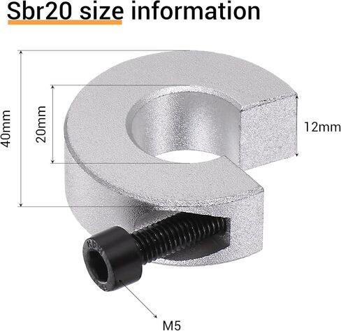 Linear Rail Limit Fixing Rings, 4pcs 16mm SBR16 Linear Rail Stop Collars Anti-Collision Block Stopper Aluminum Alloy Shaft Limit Fixing Rings CNC Parts Tool for 16mm Motion Shaft Guide (4 Pack) in Saudi Arabia