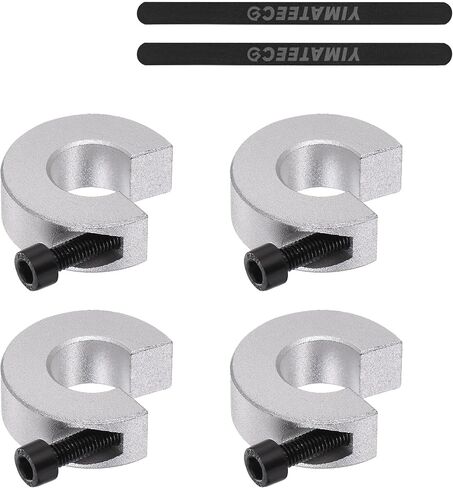 Linear Rail Limit Fixing Rings, 4pcs 16mm SBR16 Linear Rail Stop Collars Anti-Collision Block Stopper Aluminum Alloy Shaft Limit Fixing Rings CNC Parts Tool for 16mm Motion Shaft Guide (4 Pack) in Saudi Arabia