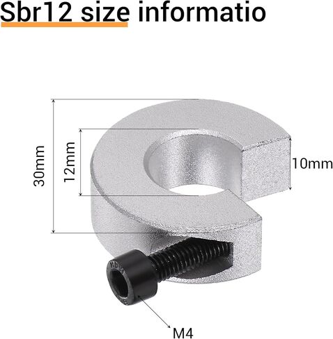 Linear Rail Limit Fixing Rings, 4pcs 16mm SBR16 Linear Rail Stop Collars Anti-Collision Block Stopper Aluminum Alloy Shaft Limit Fixing Rings CNC Parts Tool for 16mm Motion Shaft Guide (4 Pack) in Saudi Arabia