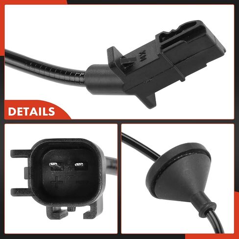 A-Premium ABS Wheel Speed Sensor Compatible with Mitsubishi Models - Outlander 2014 2015, 4-Wheel ABS(Brake) - Rear Right Passenger Side, Replace# 4670A574, 4670B404 in Saudi Arabia