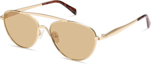 Vanlinker استقطاب Aviator Metal Metal Gey Eye Sunglasses for Women Men Retro Vintage Shades VL9868 in Kuwait