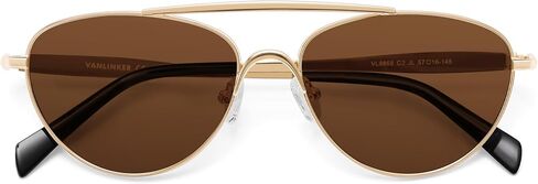 Vanlinker استقطاب Aviator Metal Metal Gey Eye Sunglasses for Women Men Retro Vintage Shades VL9868 in Kuwait