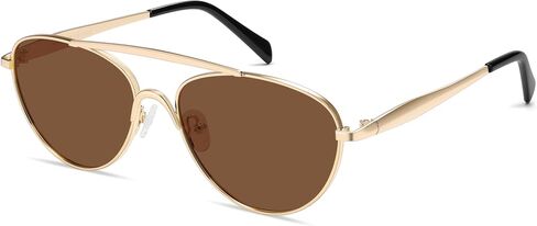 Vanlinker استقطاب Aviator Metal Metal Gey Eye Sunglasses for Women Men Retro Vintage Shades VL9868 in Kuwait