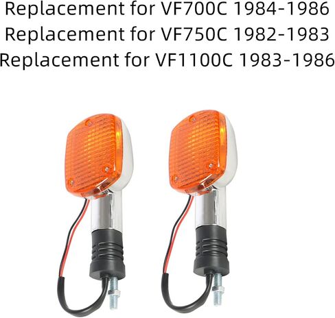 GXYWADY 1 Pair Motorcycle Turn Signal Light Blinker Light Replacement for Honda VF700C VF1100C 1983-1986 in Saudi Arabia