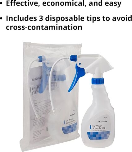 McKesson Ear Wash Spray Bottle, Wax Removal, Disposable Tip, 1 Count, 1 Pack in Saudi Arabia